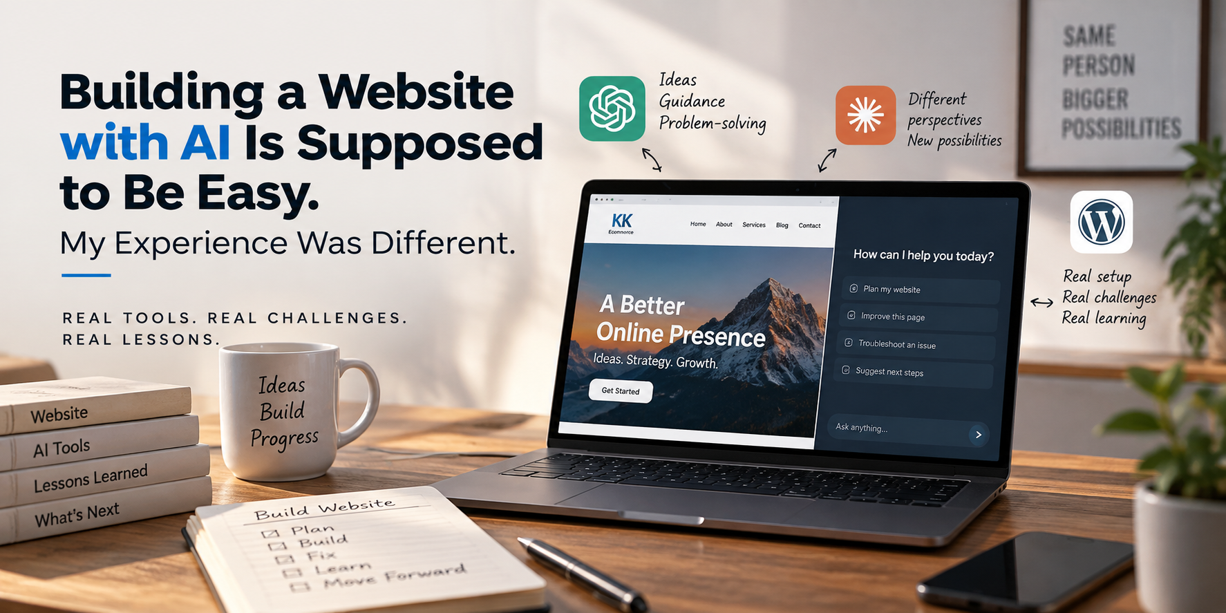 Building a Website with AI Is Supposed to Be Easy? Be Careful What You Wish For — Part 1